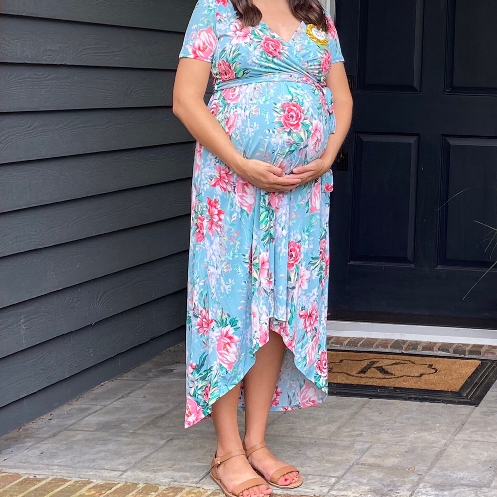 Pink Blush maternity dress